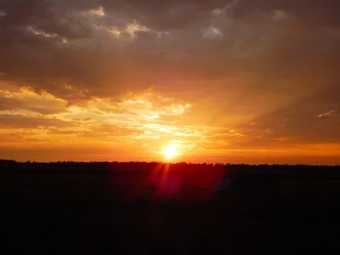 Beautiful sunset Stock Photos