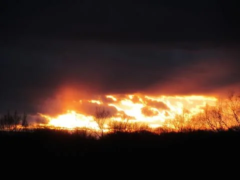 Beautiful sunset Stock Photos