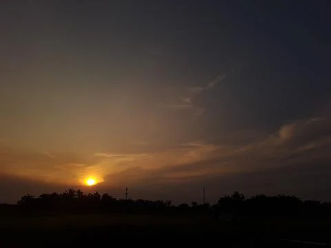 Beautiful sunset Stock Photos
