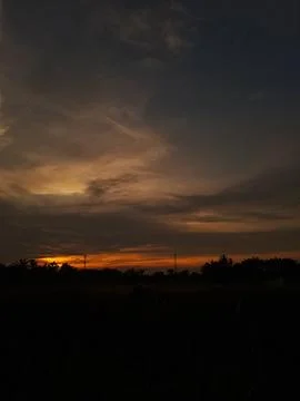 Beautiful sunset Stock Photos