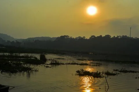 Beautiful sunset Stock Photos