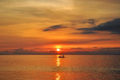 Beautiful Sunset Stockfoto's