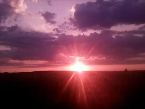 Beautiful sunset Stock Photos