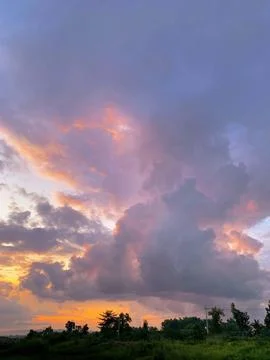 Beautiful sunset Stock Photos