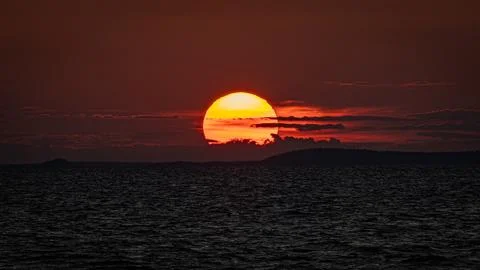 Beautiful sunset Stock Photos