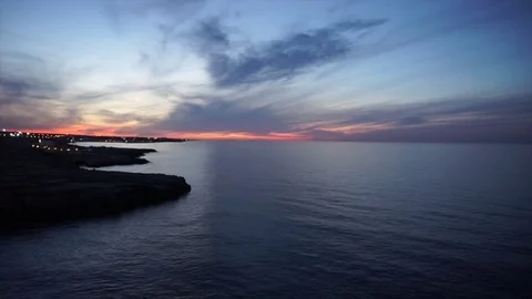 Beautiful sunset in Polignano a Mare 動画素材 71203764