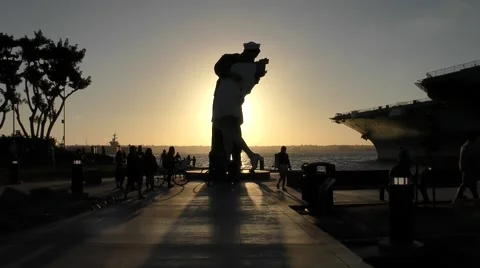 Beautiful Sunset, Promenade Stock Footage 66393297