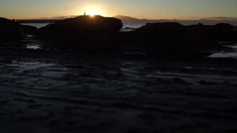 Beautiful sunset in the sea Stock Footage 77805120