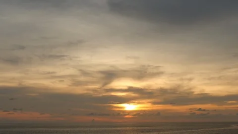 Beautiful sunset by the sea Video stock 94193683