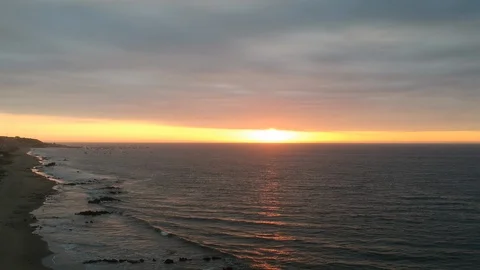 Beautiful sunset by the sea Stock Footage 106570472