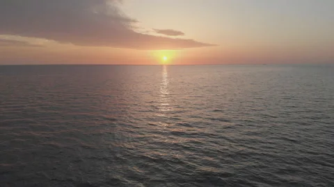 Beautiful sunset on the sea Stock Footage 108217381