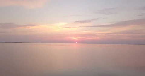 Beautiful sunset on the sea Stock Footage 112913402