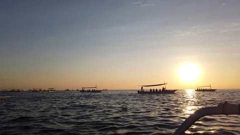 Beautiful sunset in the sea.  Stock Footage 118363442
