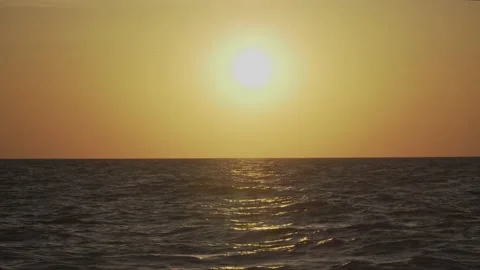 Beautiful sunset on the sea Stock Footage 132317653