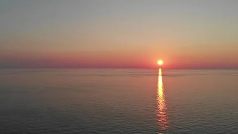 Beautiful sunset on the sea Stock Footage 141571571