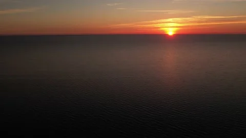 Beautiful sunset by the sea Stock Footage 206629752