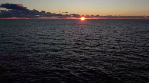 Beautiful sunset by the sea Stock Footage 207662575