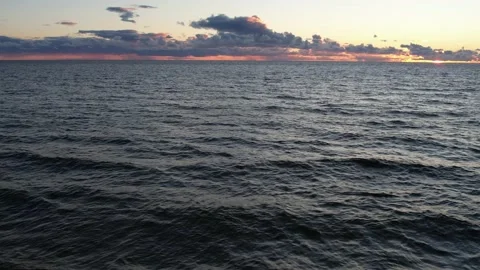 Beautiful sunset by the sea Stock Footage 207662909