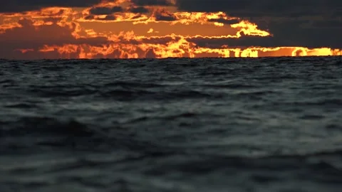 Beautiful sunset by the sea Stock Footage 207662928