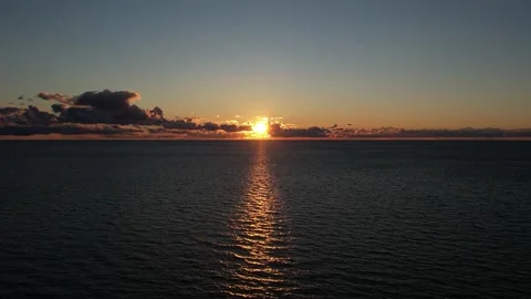 Beautiful sunset by the sea Stock Footage 207663705