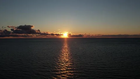 Beautiful sunset by the sea Stock Footage 207663710