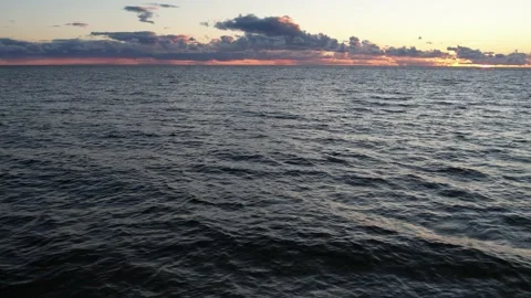 Beautiful sunset by the sea Stock Footage 207664069