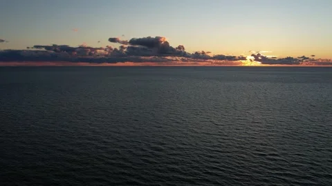 Beautiful sunset by the sea Stock Footage 207664076