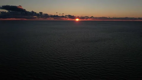Beautiful sunset by the sea Stock Footage 207664155