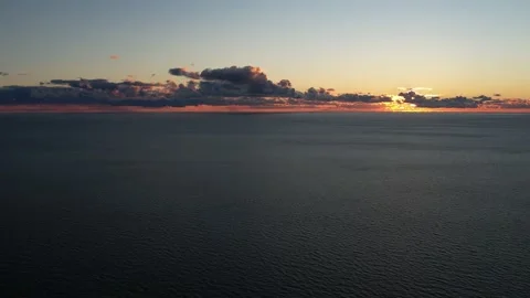 Beautiful sunset by the sea Stock Footage 207664202