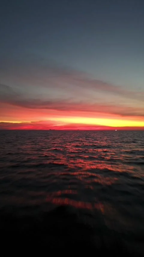 Beautiful sunset at the sea. Stock Footage 231134933