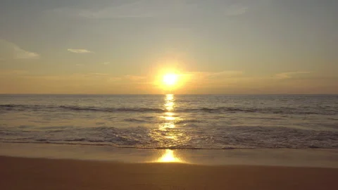 Beautiful sunset at the sea Stock Footage 233787132