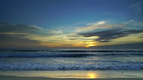 Beautiful sunset at the sea Stock Footage 233787440