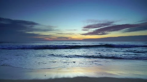 Beautiful sunset at the sea Stock Footage 233787448