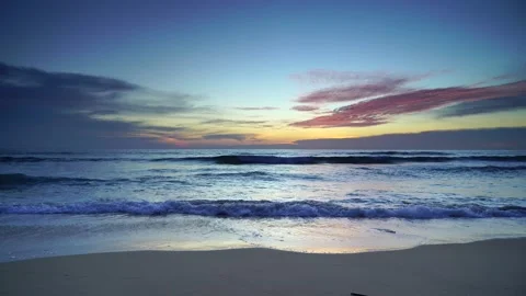 Beautiful sunset at the sea Stock Footage 233787474