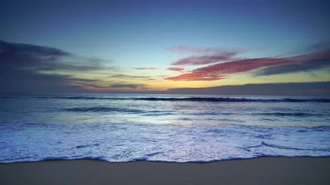 Beautiful sunset at the sea Stock Footage 233787531