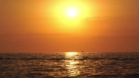 Beautiful sunset on the sea Stock Footage 247352178