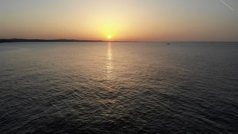 Beautiful sunset at the seaside Stock Footage 103139074