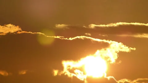 Beautiful sunset shot with miniature effect. Stock Footage 236714563