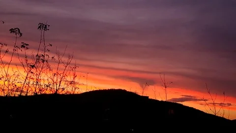 Beautiful sunset sky and clouds Stock-Footage 83846365