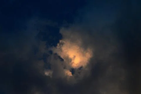 Beautiful sunset sky with clouds. Abstract sky. Stock Photos