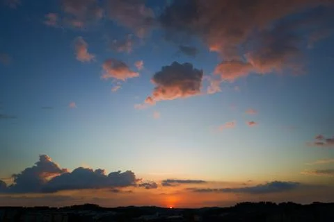 Beautiful sunset sky . Foto stock