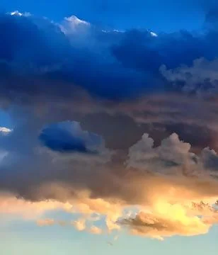 Beautiful sunset sky Stock Photos