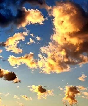 Beautiful sunset sky Stock Photos