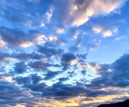 Beautiful sunset sky Stock Photos