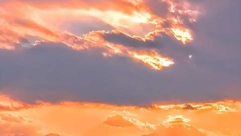 Beautiful sunset sky Stock Photos