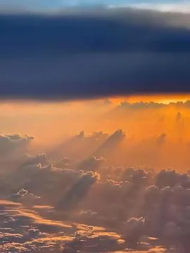 Beautiful sunset sky Stock Photos