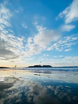 Beautiful sunset sky Stock Photos