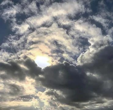 Beautiful sunset sky Stock Photos