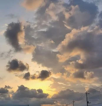 Beautiful sunset sky Foto stock
