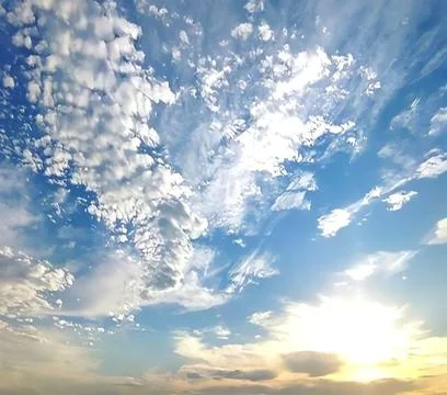Beautiful sunset sky Stock Photos